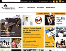 Tablet Screenshot of alumnifactor.com